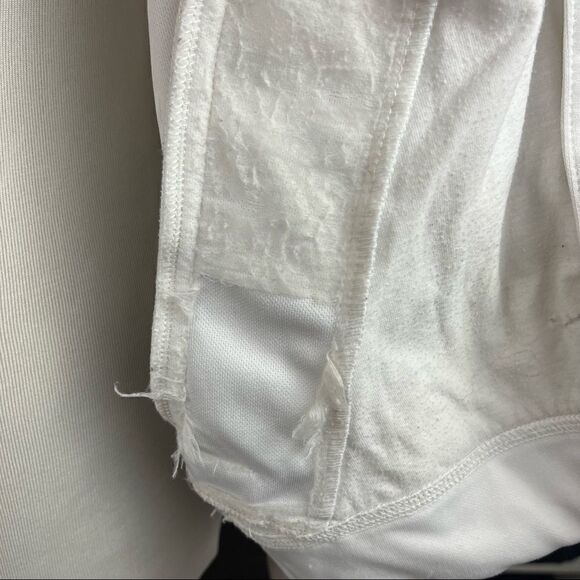 Nike Y2K Cropped White Athletic Track Jacket L - Picture 9 of 9